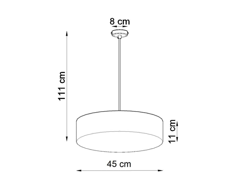 Taklampa ARENA 45 grey | SL.0119 | Svetrend