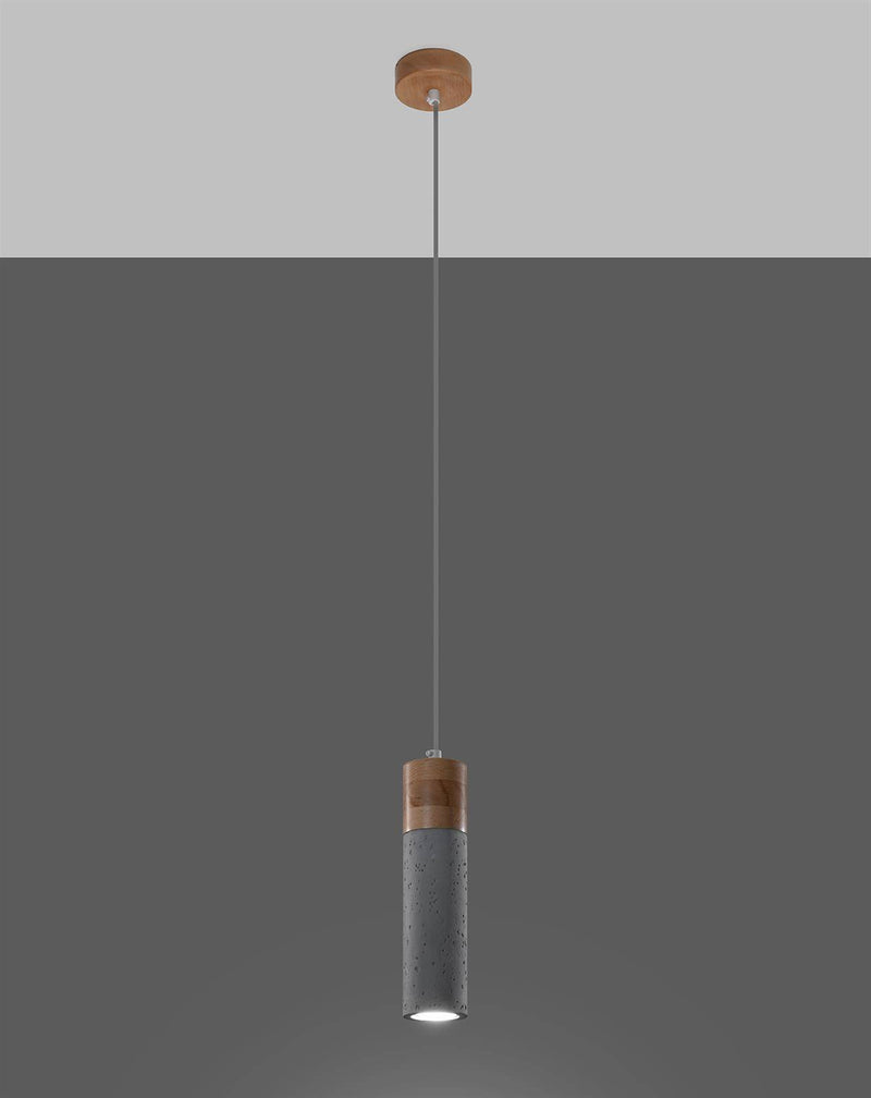 Taklampa ZANE 1 grey | SL.0965 | Svetrend