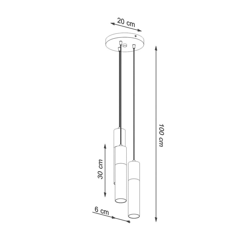 Taklampa PABLO 3P Vit | SL.1013 | Svetrend