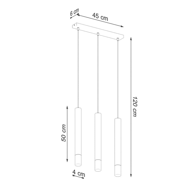 Taklampa WEZYR 3 Vit | SL.0959 | Svetrend