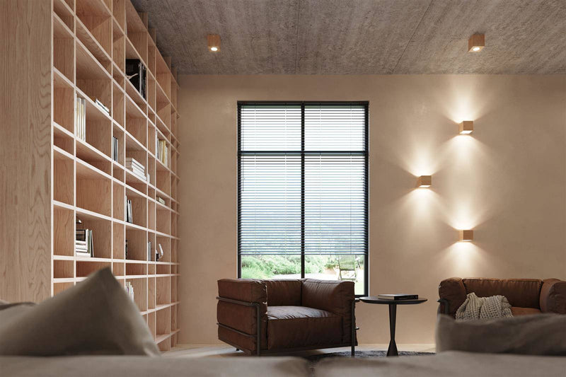 Vägglampa QUAD natural wood | SL.0491 | Svetrend