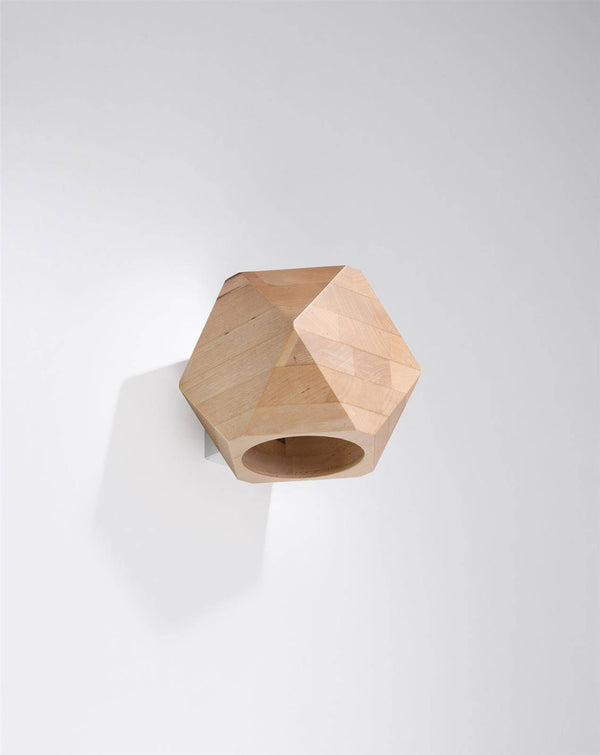 Vägglampa WOODY natural wood | SL.1008 | Svetrend