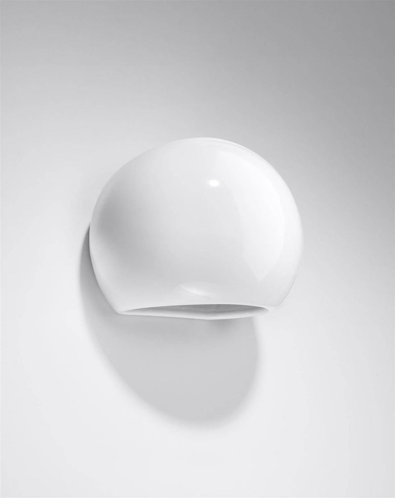 Varnished vägglampa GLOBE Vit gloss | SL.1026 | Svetrend