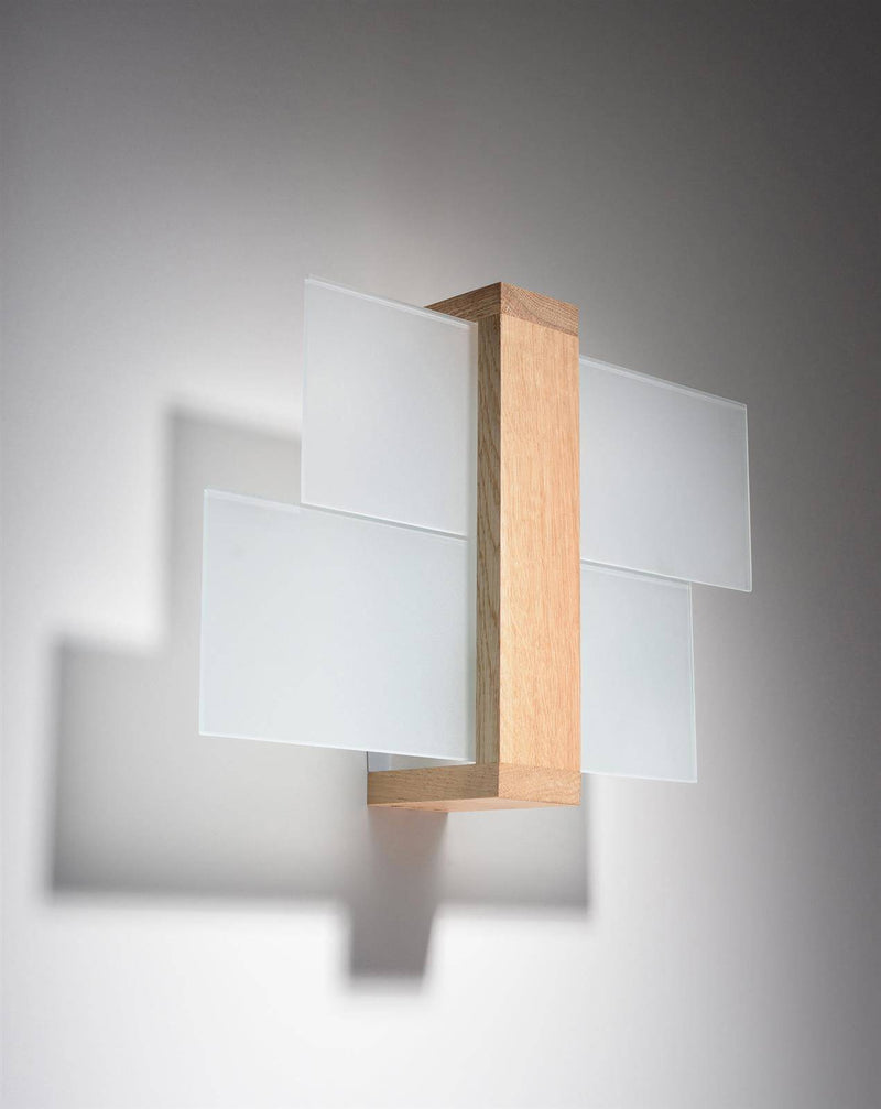 Vägglampa FENIKS 1 natural wood | SL.0077 | Svetrend
