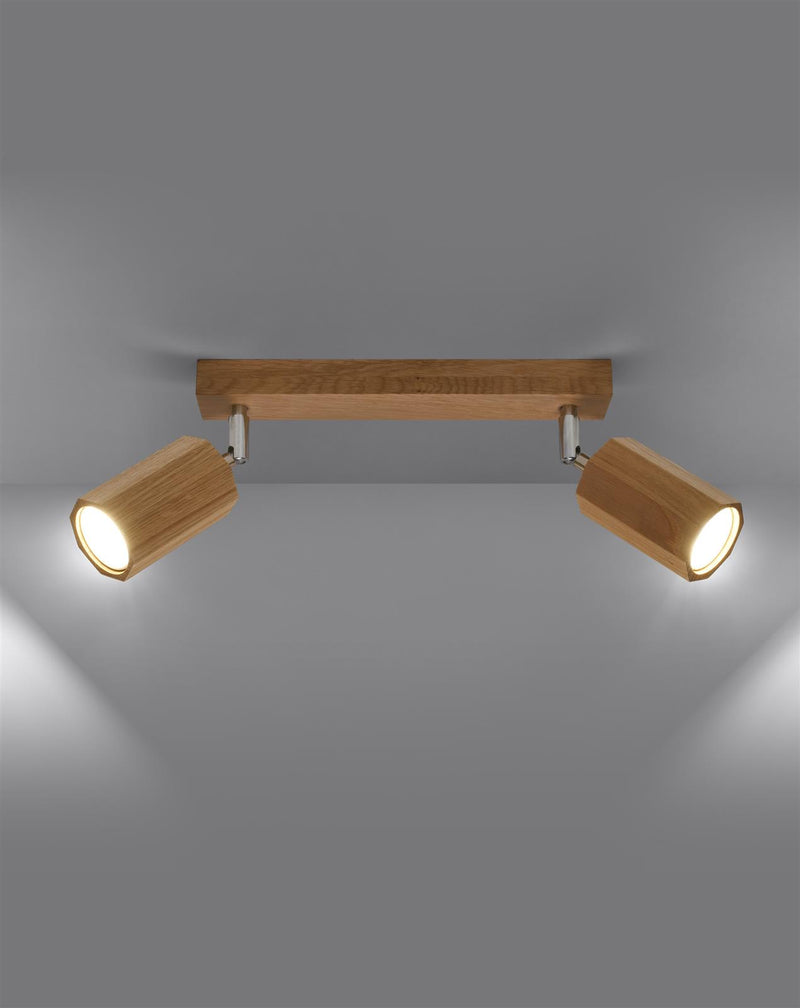 Taklampa ZEKE 2 oak | SL.1029 | Svetrend