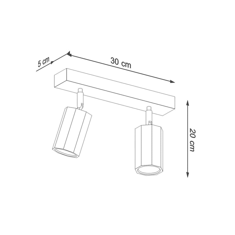 Taklampa ZEKE 2 oak | SL.1029 | Svetrend