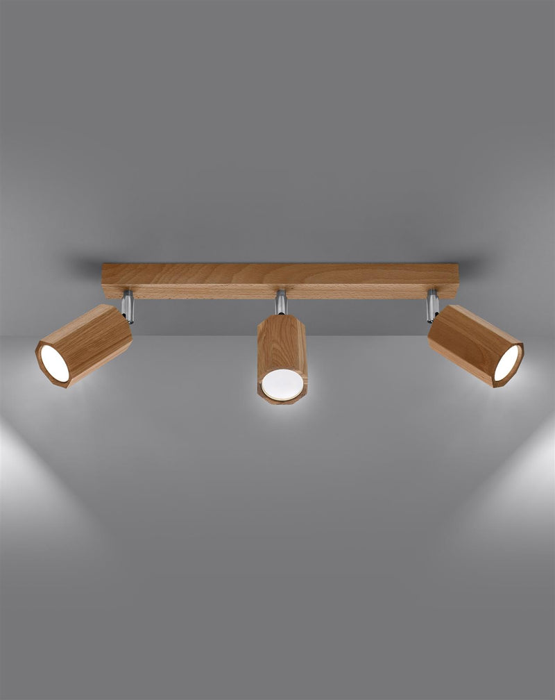 Taklampa ZEKE 3 oak | SL.1030 | Svetrend