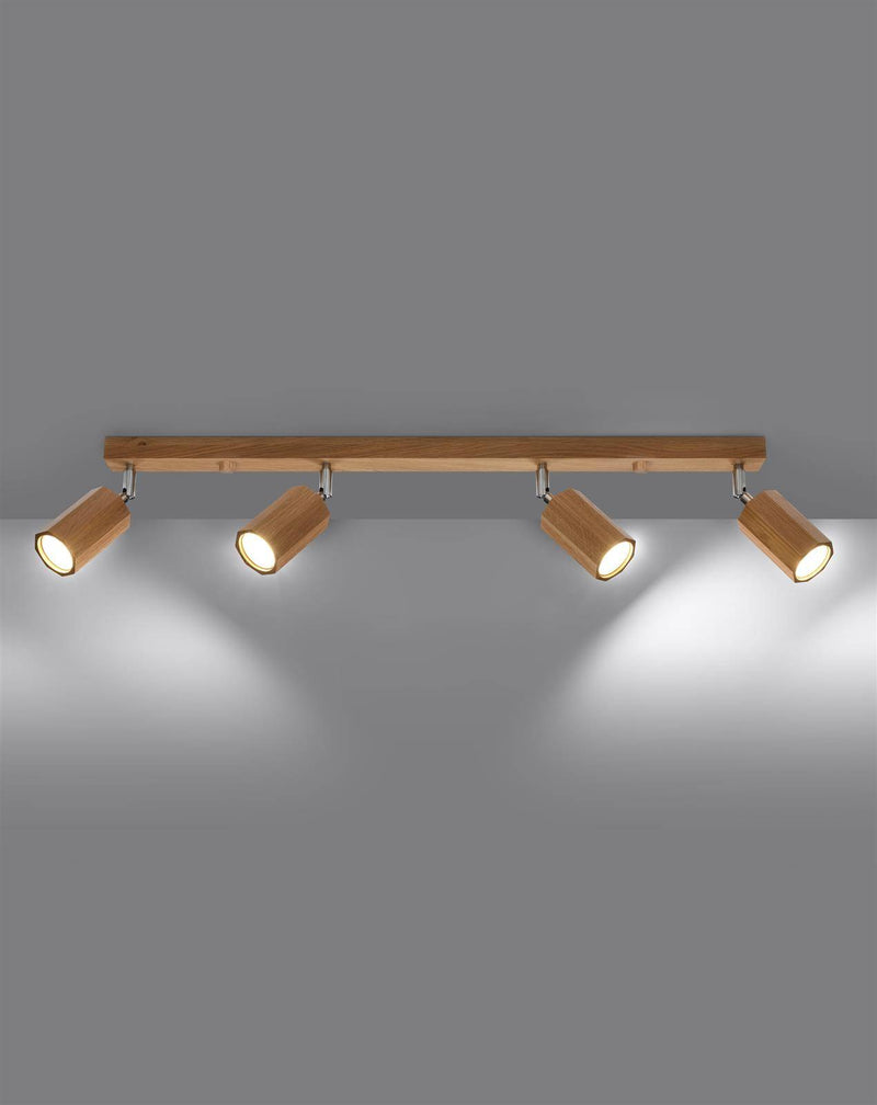 Taklampa ZEKE 4 oak | SL.1031 | Svetrend