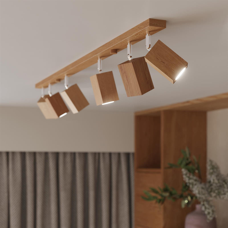 Taklampa KEKE 10 oak | SL.1040 | Svetrend