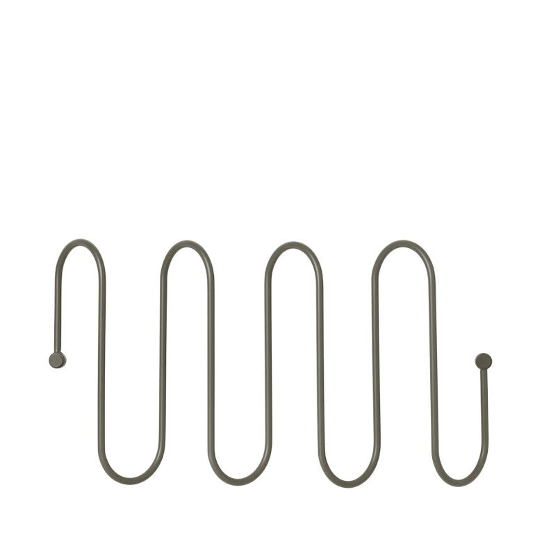 Curl Väggkrok Klädhängare 49 cm Stål Steel Gray | 65921 | Svetrend
