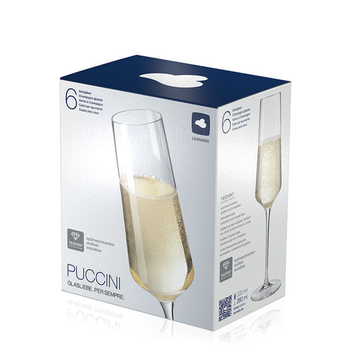 Champagneglas 280ml Puccini 6-pack | L069550 | Svetrend