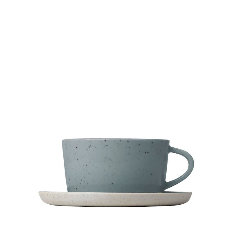 Sablo Set om 2 Kaffekoppar & Fat Stone | 64316 | Svetrend