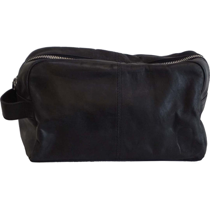 Mio Toiletry bag -black leather
