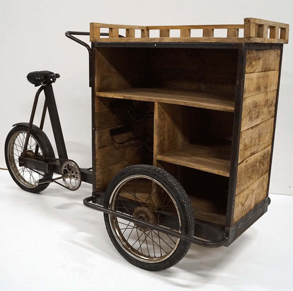Volt bar counter on an old bike frame
