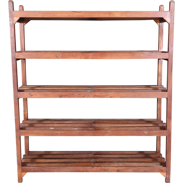 Recycled wooden bookshelf