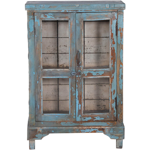 Blue display cabinet