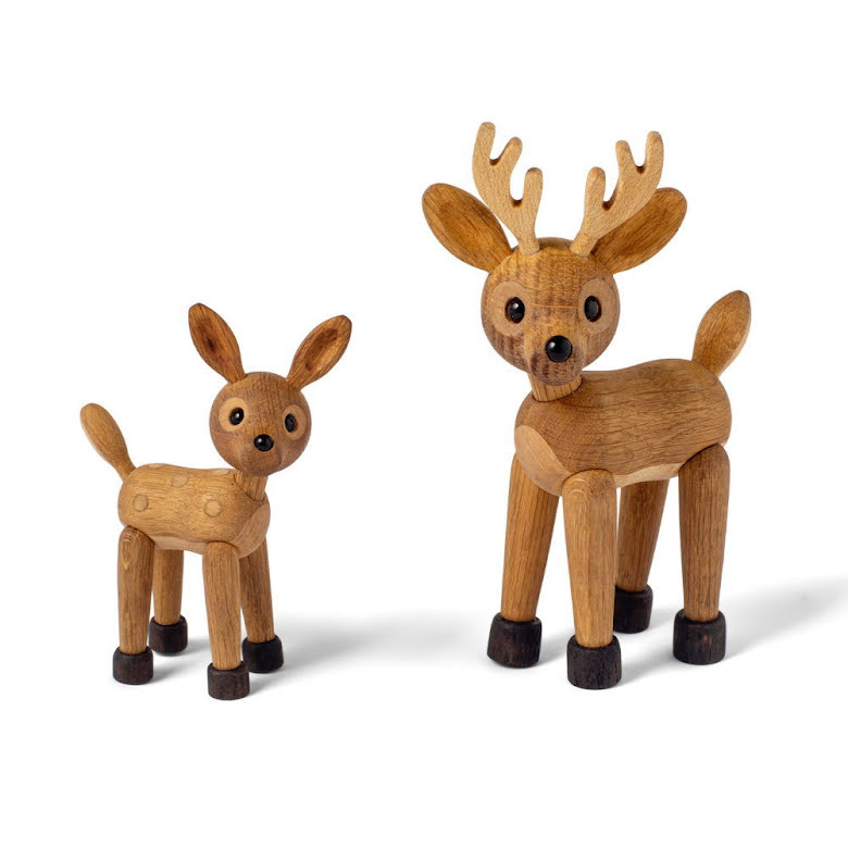 Spot Rådjur Baby Trädekoration 12,7 cm Ek/Lönn | 2051-FSC | Svetrend