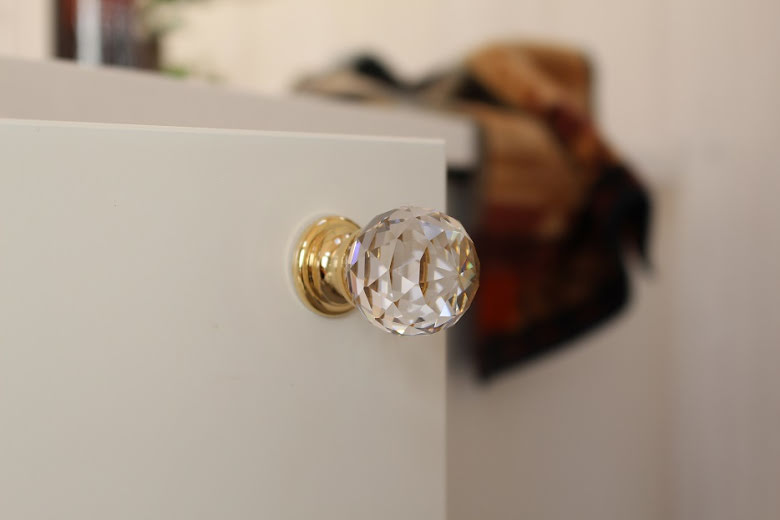 Kristallknopp - Diamant/Guld/Silver | HN2010 | Svetrend