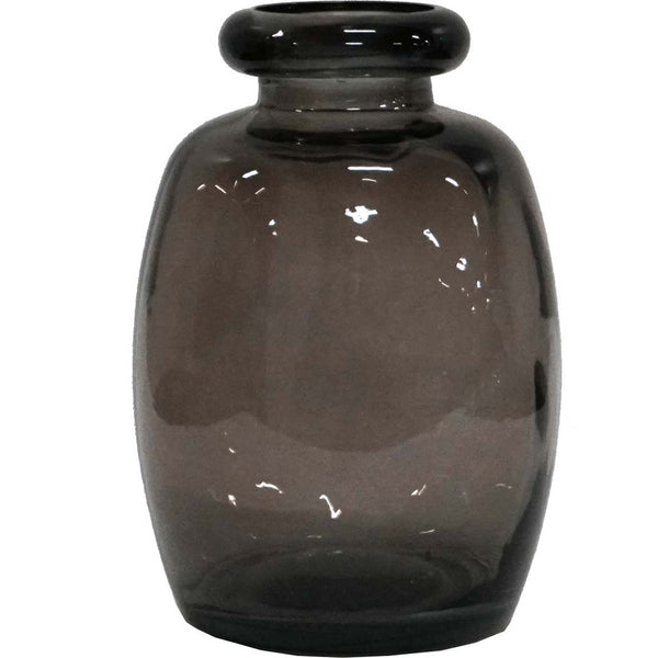 Shape glass vase S - grey