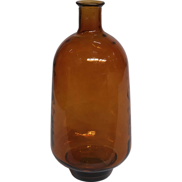 Joy tall floor vase - dark amber