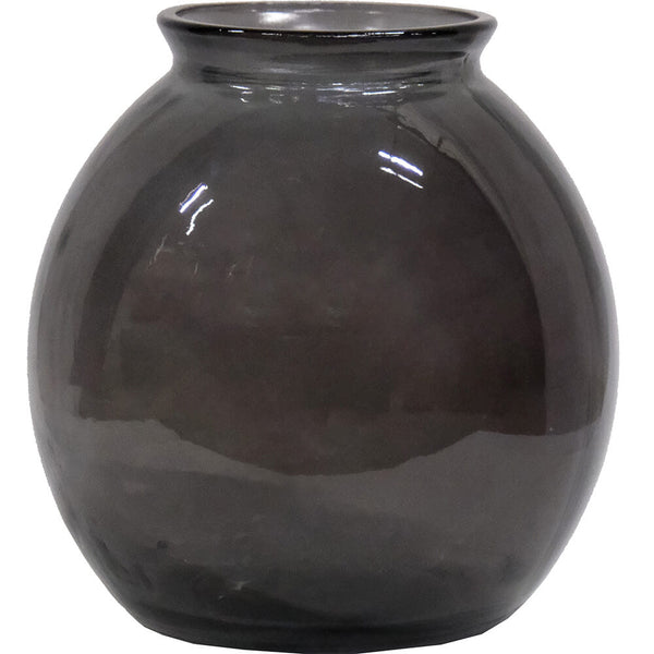 Winslet glass vase M - grey
