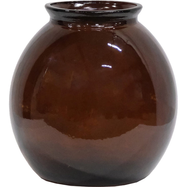 Winslet glass vase M - chocolate