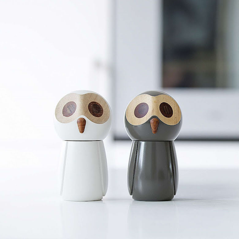 Saltkvarn The Snowy Owl 13 cm Vit | 1026-FSC | Svetrend