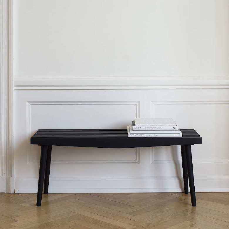 Bänk Uno Ora 102x42 cm Mahogny/Svart | SC7008 | Svetrend
