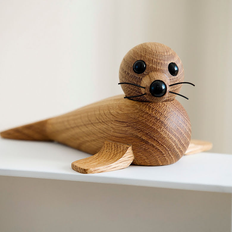 Mamma Säl Dekoration 18,6 cm Ek | 1037 | Svetrend