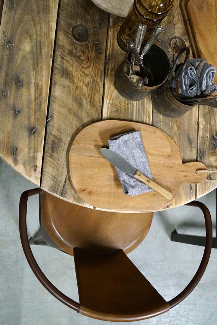 Cable round drum table top - Ø95