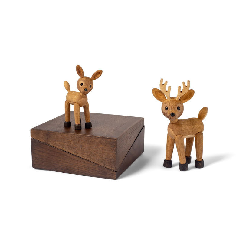 Spot Rådjur Baby Trädekoration 12,7 cm Ek/Lönn | 2051-FSC | Svetrend