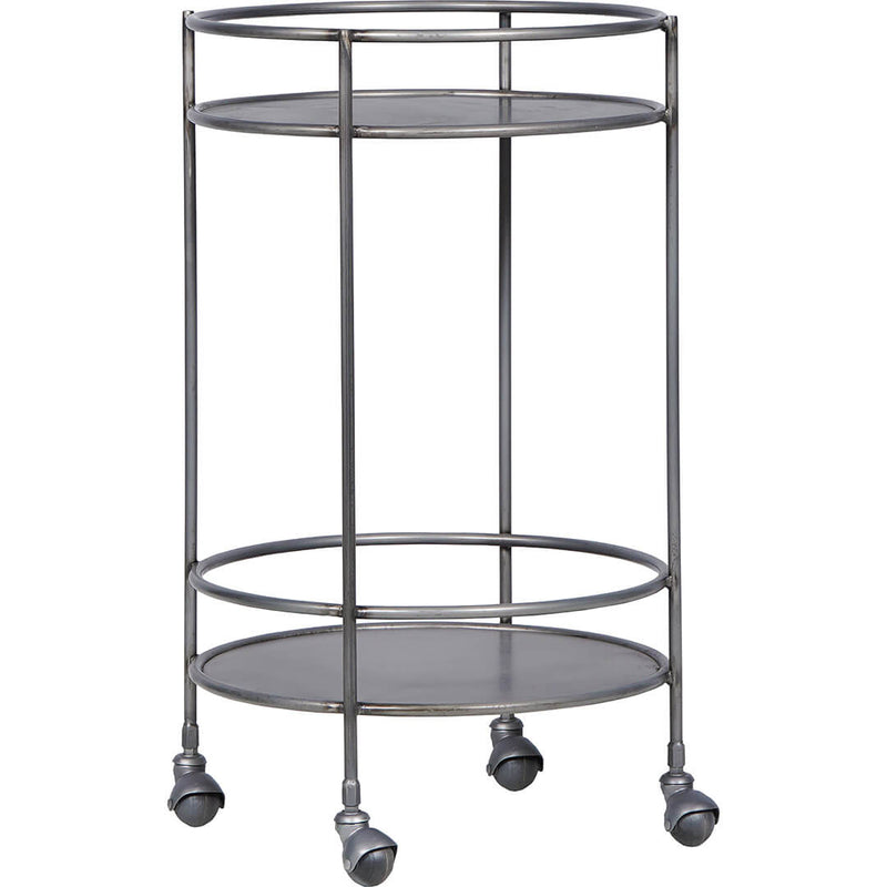 Duke bar cart with two shelves