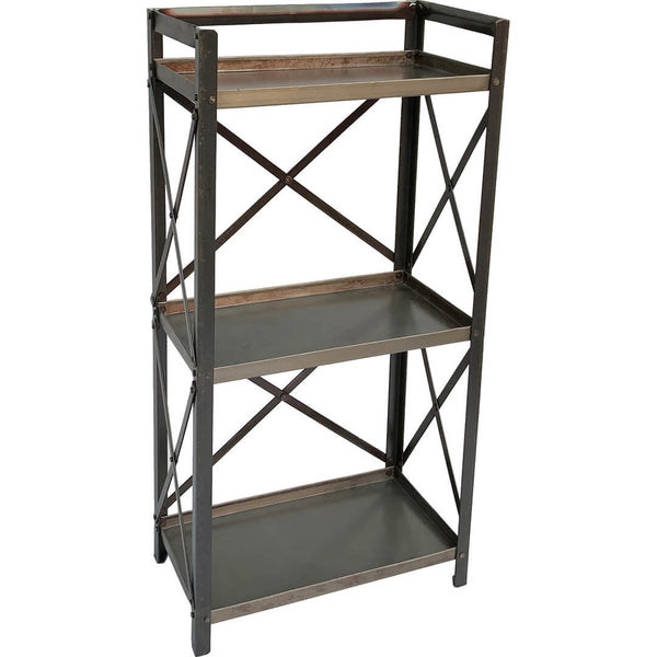 Tuck iron rack with 3 shelves