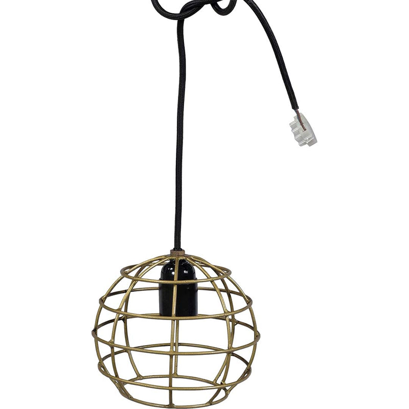 Round pendant lamp - brass