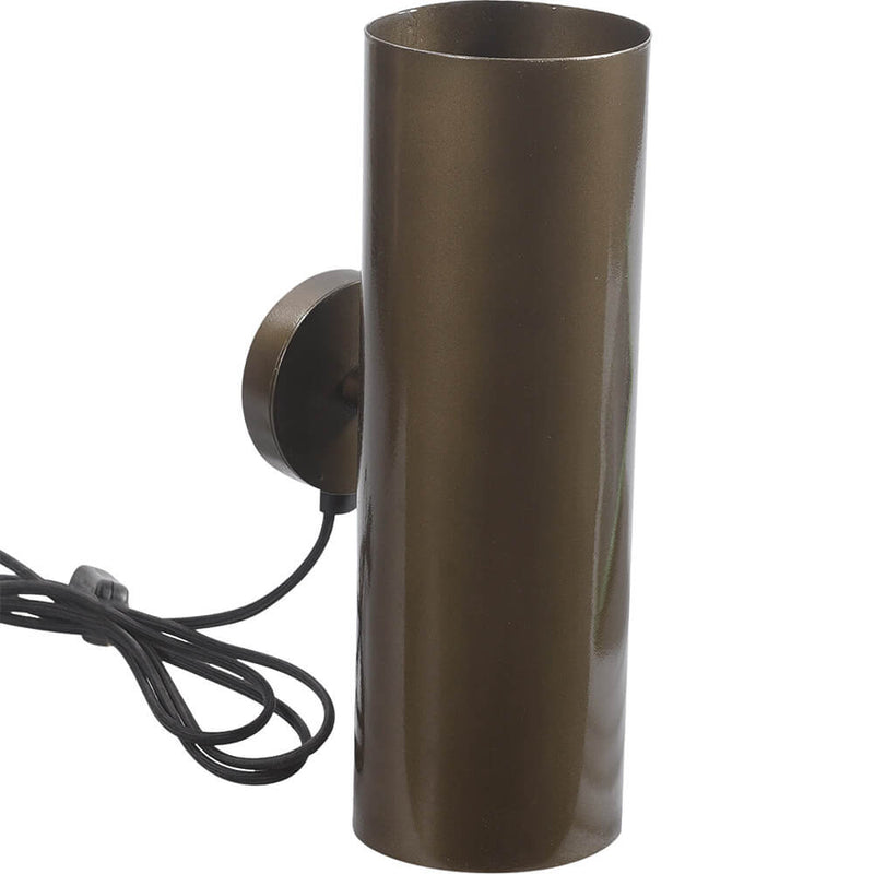 Jonah cylindrical wall lamp - antique brass