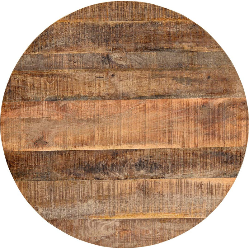 Clint round tabletop in mango wood - Ø70