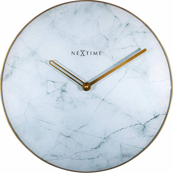 Väggklocka Marble ø40cm, Vit | 8189WI | Svetrend