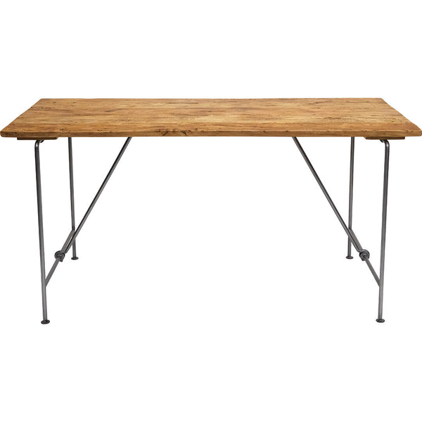 Dining table with iron base