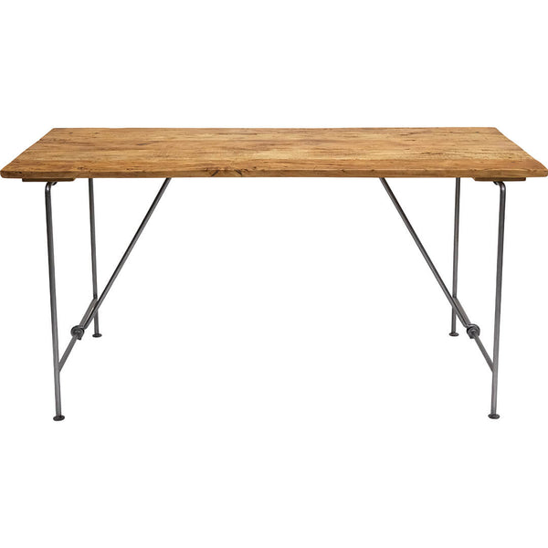 Dining table with iron base