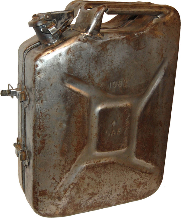Wall cabinet of old gasoline can