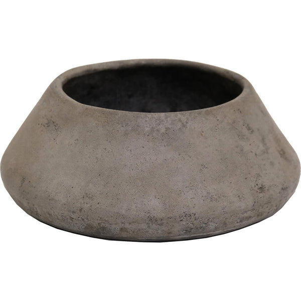 Annecy low hand-shaped clay pot