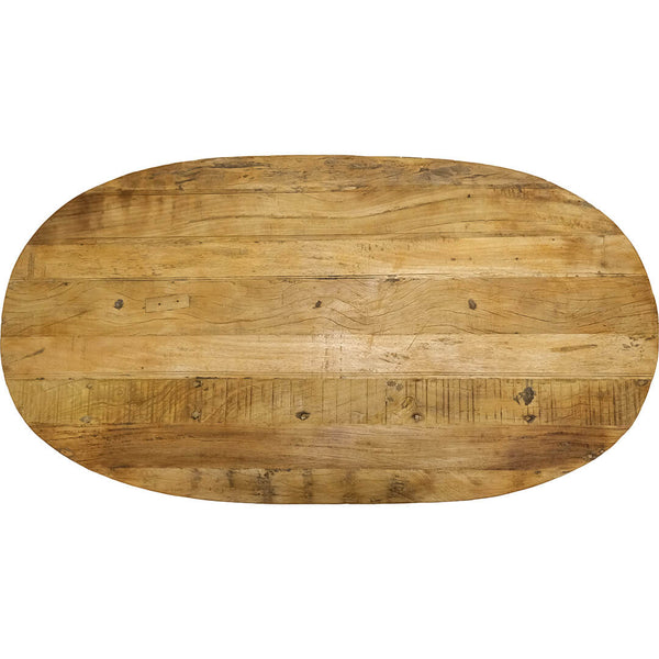 Strauss oval wooden table top