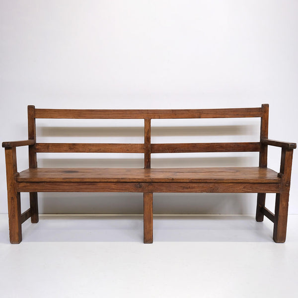 Wooden bench with beautiful patina
