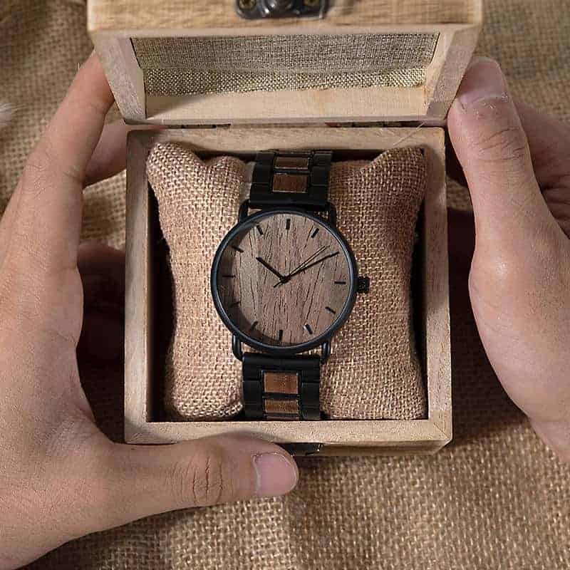 Träklocka - Sleek Walnut | Treetime™