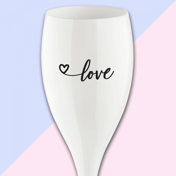 CHEERS LOVE 2.0, Champagneglas med print 6-pack | K3439525 | Svetrend
