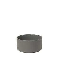 Pilar Hög Skål Glaserad Keramik Ø14 cm Pewter | 63969 | Svetrend