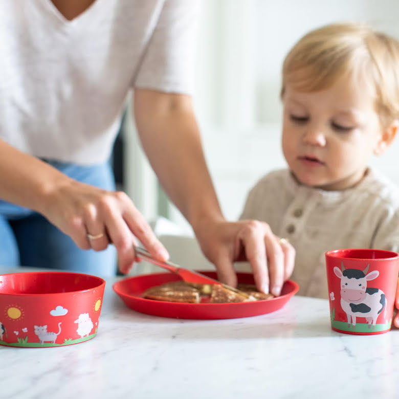 Connect Servis 3 delar Tallrik/Skål/Mugg Bondgård | 1430676 | Svetrend