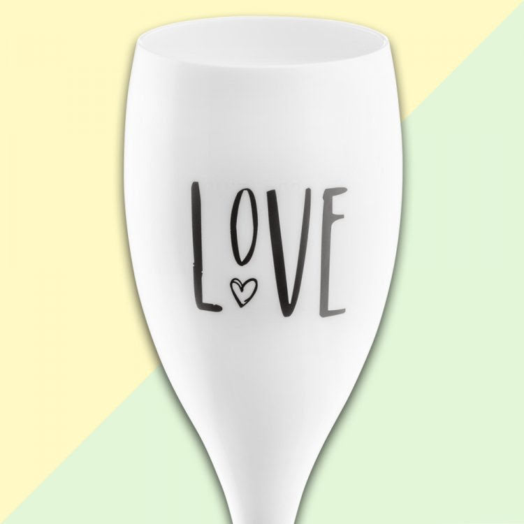 CHEERS Love, Champagneglas med print 6-pack 100ml | K3780525 | Svetrend