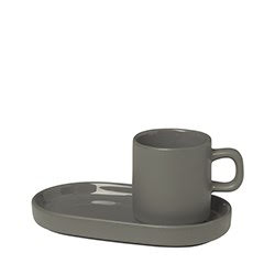 Set med 2 Espressomuggar - Pewter, PILAR | 63972 | Svetrend