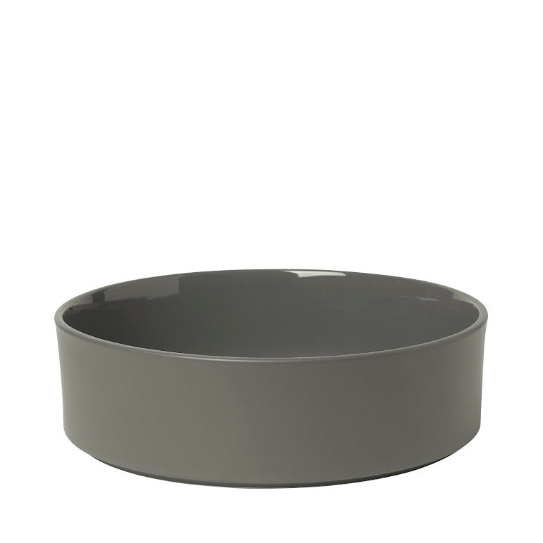 Pilar Skål 27 cm Glaserad Keramik Pewter | 63967 | Svetrend